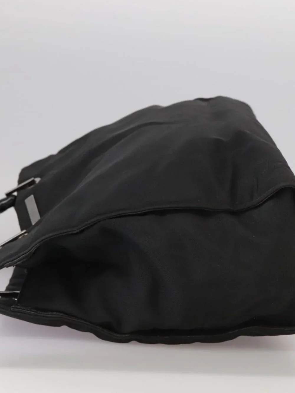 GUCCI Bamboo Hand Bag Nylon Black 002 1010 3444 Auth ep7044